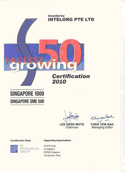 Top 50 Singapore Faster Growing Company